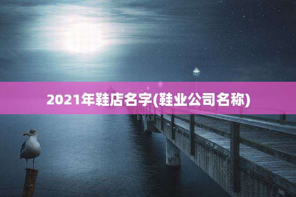 2021年鞋店名字(鞋业公司名称)