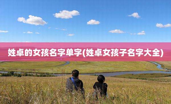 姓卓的女孩名字单字(姓卓女孩子名字大全)