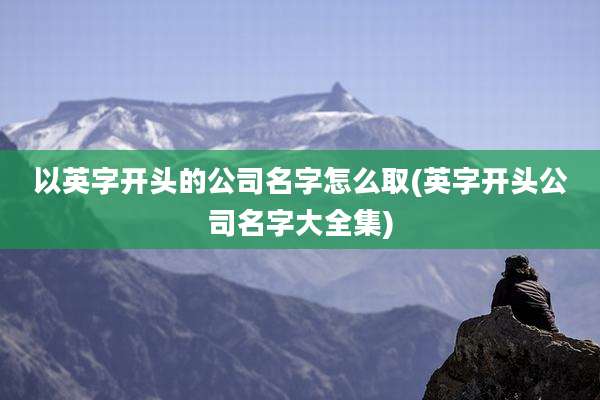 以英字开头的公司名字怎么取(英字开头公司名字大全集)