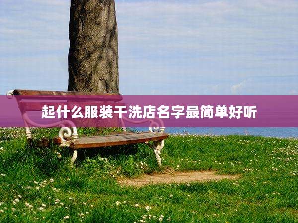 起什么服装干洗店名字最简单好听