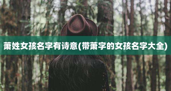 萧姓女孩名字有诗意(带萧字的女孩名字大全)