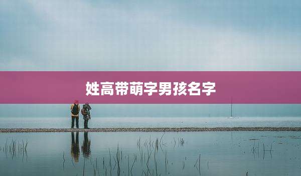 姓高带萌字男孩名字