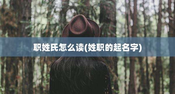 职姓氏怎么读(姓职的起名字)