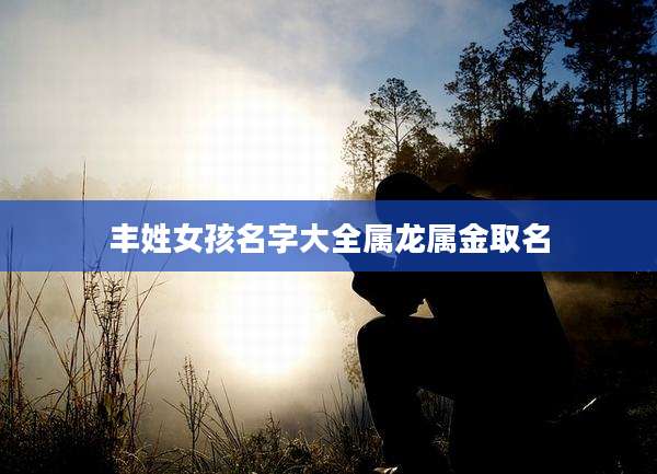 丰姓女孩名字大全属龙属金取名