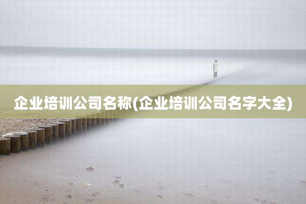 企业培训公司名称(企业培训公司名字大全)