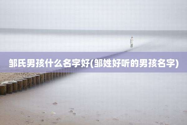 邹氏男孩什么名字好(邹姓好听的男孩名字)