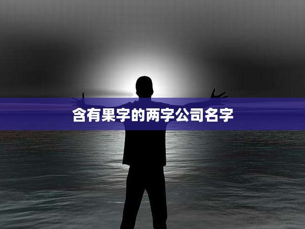 含有果字的两字公司名字