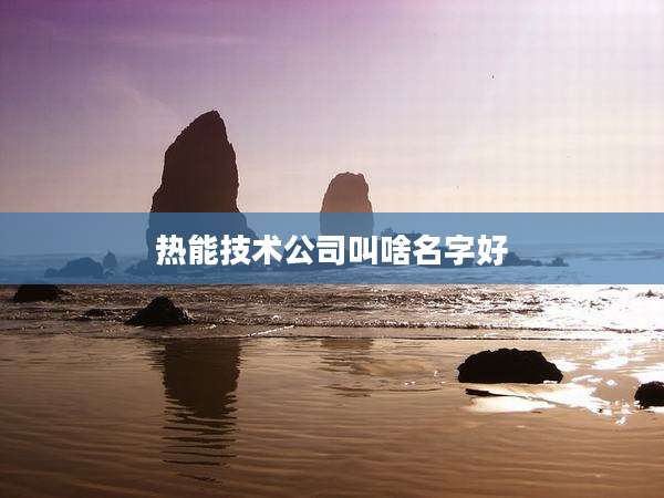 热能技术公司叫啥名字好