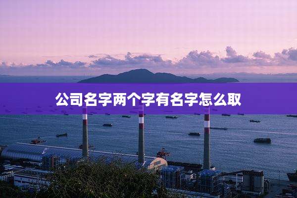公司名字两个字有名字怎么取