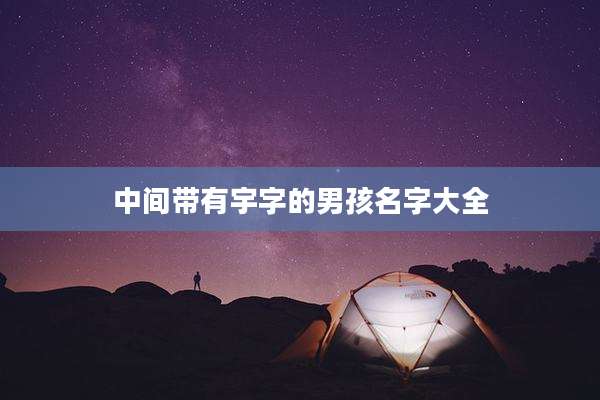中间带有宇字的男孩名字大全