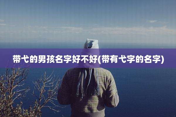 带弋的男孩名字好不好(带有弋字的名字)