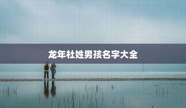 龙年杜姓男孩名字大全