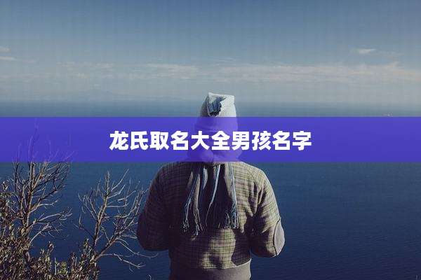龙氏取名大全男孩名字