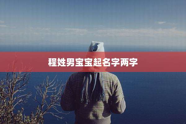 程姓男宝宝起名字两字