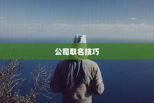 公司取名技巧