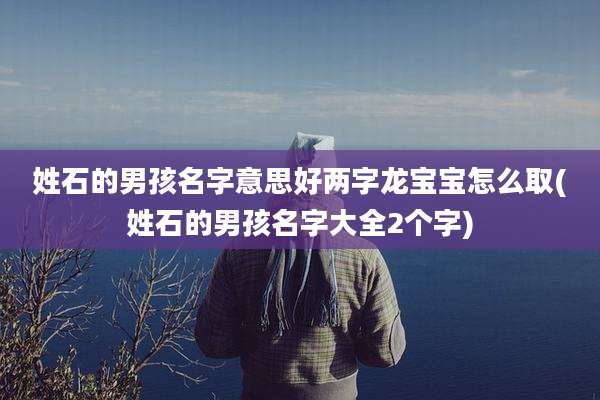姓石的男孩名字意思好两字龙宝宝怎么取(姓石的男孩名字大全2个字)