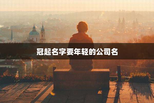 冠起名字要年轻的公司名