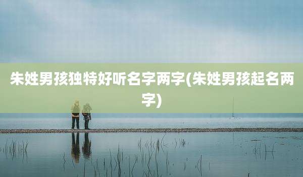 朱姓男孩独特好听名字两字(朱姓男孩起名两字)
