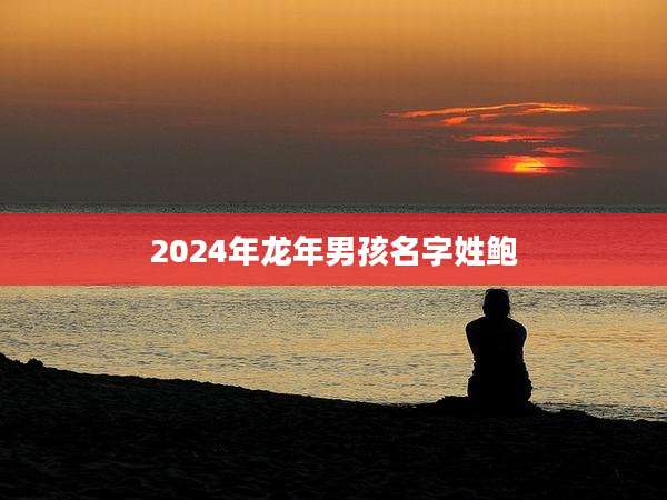 2024年龙年男孩名字姓鲍