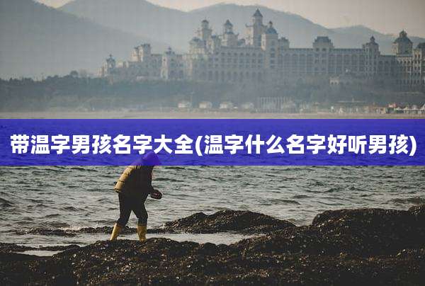 带温字男孩名字大全(温字什么名字好听男孩)