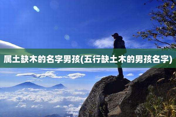 属土缺木的名字男孩(五行缺土木的男孩名字)