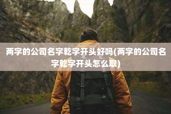 两字的公司名字乾字开头好吗(两字的公司名字乾字开头怎么取)