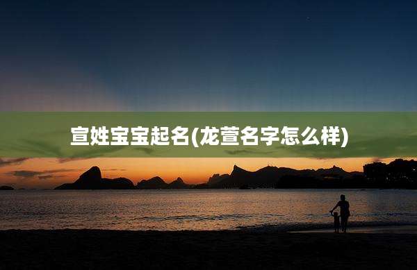 宣姓宝宝起名(龙萱名字怎么样)