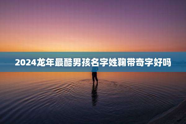 2024龙年最酷男孩名字姓鞠带奇字好吗