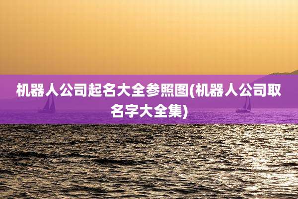 机器人公司起名大全参照图(机器人公司取名字大全集)