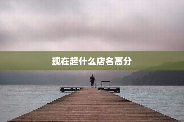 现在起什么店名高分
