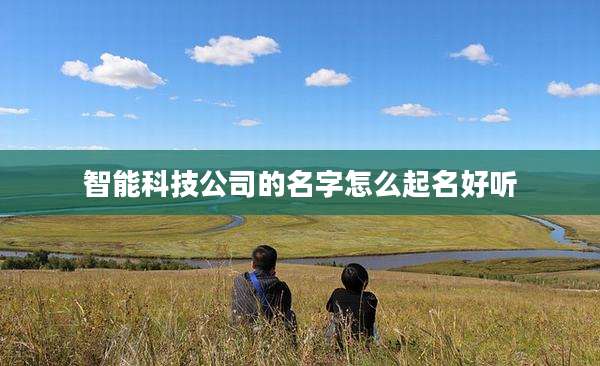 智能科技公司的名字怎么起名好听