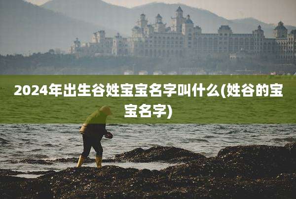 2024年出生谷姓宝宝名字叫什么(姓谷的宝宝名字)