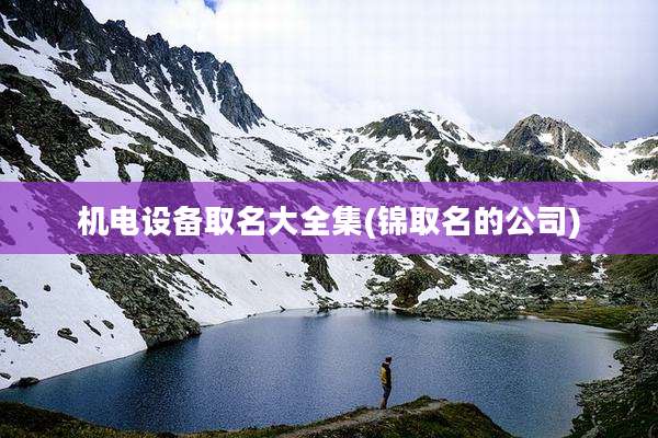 机电设备取名大全集(锦取名的公司)