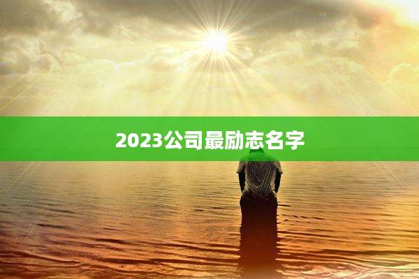 2023公司最励志名字