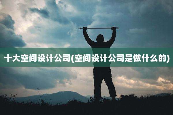 十大空间设计公司(空间设计公司是做什么的)
