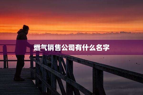 燃气销售公司有什么名字