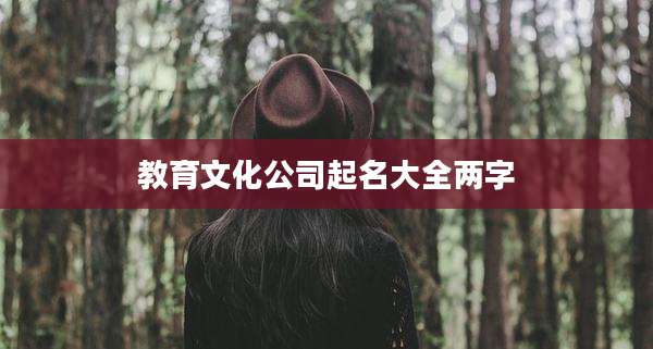 教育文化公司起名大全两字