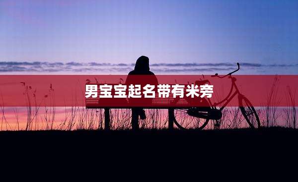 男宝宝起名带有米旁