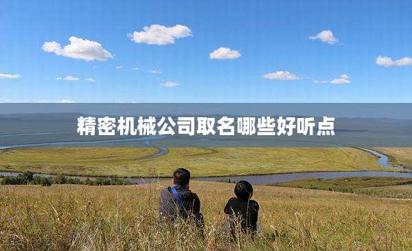 精密机械公司取名哪些好听点