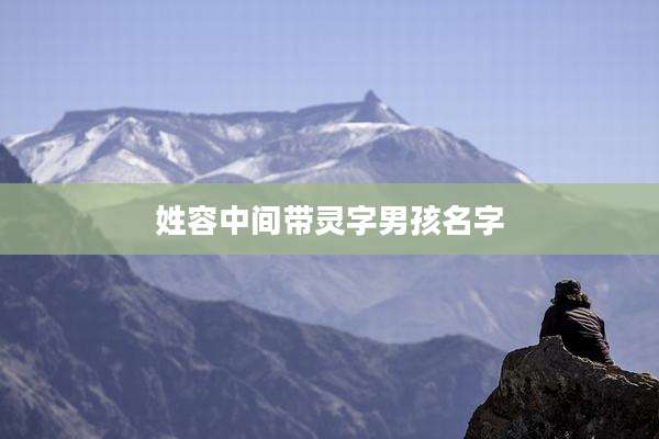 姓容中间带灵字男孩名字