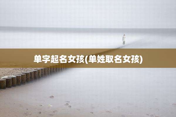 单字起名女孩(单姓取名女孩)