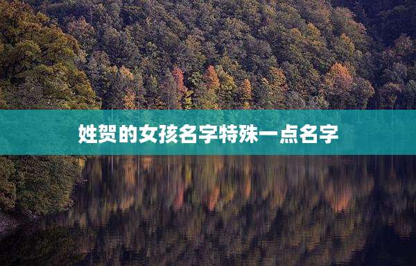 姓贺的女孩名字特殊一点名字