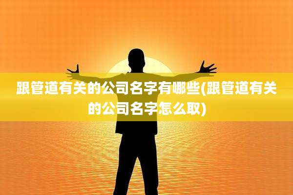 跟管道有关的公司名字有哪些(跟管道有关的公司名字怎么取)