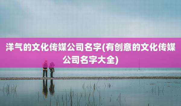 洋气的文化传媒公司名字(有创意的文化传媒公司名字大全)