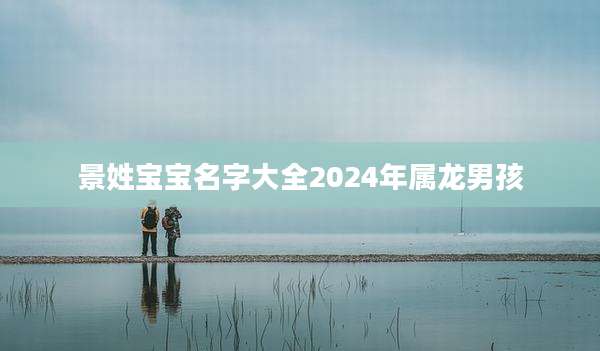 景姓宝宝名字大全2024年属龙男孩