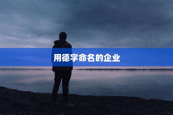 用德字命名的企业