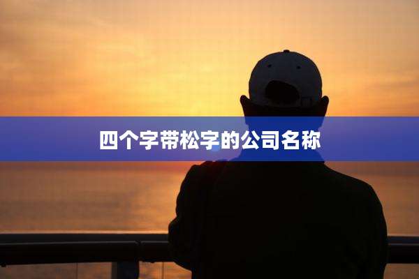 四个字带松字的公司名称