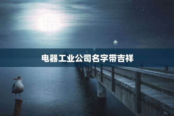 电器工业公司名字带吉祥