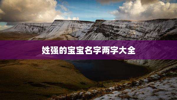 姓强的宝宝名字两字大全