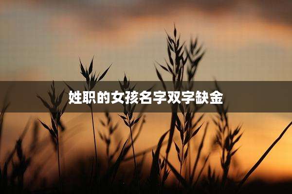 姓职的女孩名字双字缺金
